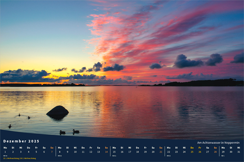 Kalender Insel Usedom Dezember