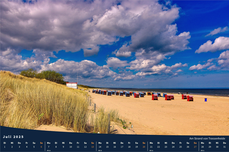 Kalender Insel Usedom Juli