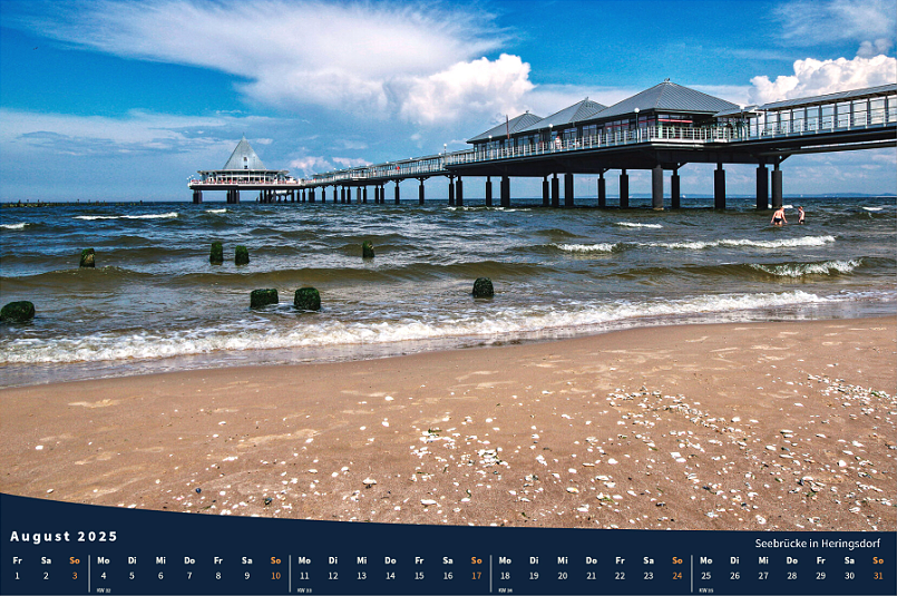 Kalender Insel Usedom August